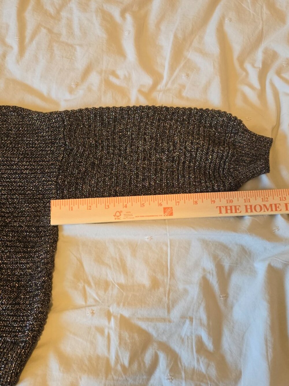 Metallic One Shoulder Sweater - Picture 3 of 5